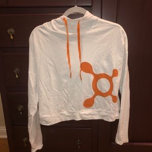 Orange Theory cropped hoodie